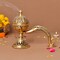 Brass Incense Dhoop Burner Aroma for Prayer Puja Meditation Spiritual Events Dhoopam for Havan Rituals - Diwali Decoration Loban Dhoop Dani for Temple Home Prayer Room (7.8x3.9 Inches)